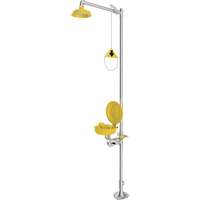 Douche durgence et douche oculaire combin&eacute;es, Socle Meunier Outillage Industriel