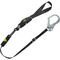 V-Series Utility Energy Absorbing Lanyard, 6', Rebar Hook Center, Snap Hook Leg Ends, Nylon Meunier Outillage Industriel