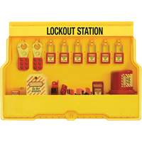Premier Electrical Lockout Station, Thermoplastic Padlocks, 16 Padlock Capacity, Padlocks Included SGZ647 | Meunier Outillage Industriel