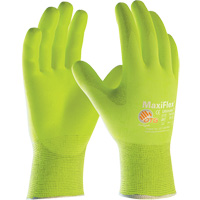 ATG MaxiFlex&reg; Ultimate High Visibility Seamless Gloves, Large, Nitrile Coating, 15 Gauge, Nylon/Elastane Shell Meunier Outillage Industriel