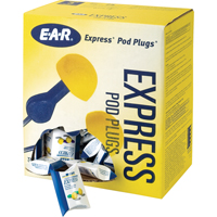 E-A-R™ Express Pod Plugs Earplugs, Uncorded, Bulk - Pillow Pack, 25 dB NRR, One-Size SH117 | Meunier Outillage Industriel