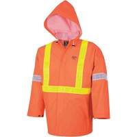 Element FR™ FR 3-Piece Safety Rain Suit, PVC, Small, High-Visibility Orange SHB254 | Meunier Outillage Industriel
