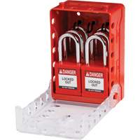 Ultra Compact Group Lockout Box with Nylon Safety Lockout Padlocks, Red SHB341 | Meunier Outillage Industriel