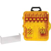 Lockout Station with Keyed Different Nylon Safety Lockout Padlocks, Plastic Padlocks, 6 Padlock Capacity, Padlocks Included Meunier Outillage Industriel