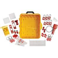 Electrical Lockout Station with Keyed Different Nylon Safety Lockout Padlocks, Plastic Padlocks, 60 Padlock Capacity, Padlocks Included Meunier Outillage Industriel