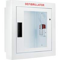 Semi-Recessed Large Cabinet with Alarm, Zoll AED Plus<sup>®</sup>/Zoll AED 3™/Cardio-Science/Physio-Control For, Non-Medical SHC007 | Meunier Outillage Industriel