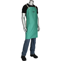 Tablier en satinette 100 % coton trait&eacute; FR Ironcat Dynamic, Salopette, Vert Meunier Outillage Industriel
