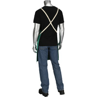 Tablier en satinette 100 % coton trait&eacute; FR Ironcat Dynamic, Salopette, Vert Meunier Outillage Industriel