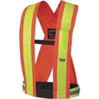 Safety Sash, High Visibility Orange, Yellow Reflective Colour, One Size SHC858 | Meunier Outillage Industriel