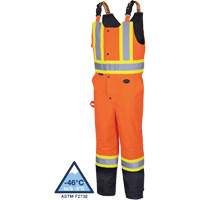 5040BB Salopettes matelass&eacute;es imperm&eacute;ables, Polyester, T-petit, Noir/Orange haute visibilit&eacute; Meunier Outillage Industriel