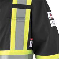 7702BKT Combinaison FR-Tech contre les arcs, Taille 40 (grand taille), Noir, 10 cal/cm² Meunier Outillage Industriel