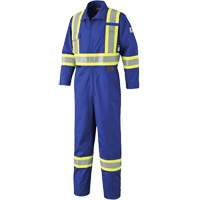 7706 Combinaison ignifuge FR-Tech avec fermetures &agrave; glissi&egrave;re aux jambes, Taille 36, Bleu royal, 9,7 cal/cm² Meunier Outillage Industriel