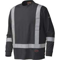 340SFA Flame-Resistant Long-Sleeved Safety Shirt, Small, Black Meunier Outillage Industriel