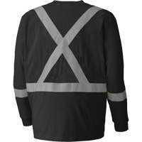 340SFA Flame-Resistant Long-Sleeved Safety Shirt, Small, Black Meunier Outillage Industriel