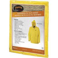 Rain Jacket, Polyester/PVC, Small, Yellow SHE390 | Meunier Outillage Industriel