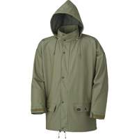 Stretch Rain Jacket, Polyurethane, X-Small, Green SHE402 | Meunier Outillage Industriel