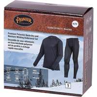 D2200A Ensemble de sous-v&ecirc;tements &agrave; s&eacute;chage rapide et &eacute;vacuation de l'humidit&eacute; de premi&egrave;re qualit&eacute;, Hommes, T-petit, Noir Meunier Outillage Industriel