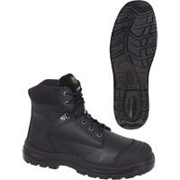 1025 Bottes de travail 6" noires, Cuir, Embout Acier, Taille 10 Meunier Outillage Industriel