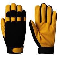 Mechanic's Style Ergonomic Gloves, Grain Goatskin Palm, Size Small SHE735 | Meunier Outillage Industriel