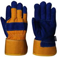 630 Gants d'appareilleur isol&eacute;s bleus, Taille unique, Paume en Cuir de vache refendu, Doublure en Boa Meunier Outillage Industriel