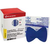 Fingertip Blue Detectable Bandages, Fingertip, Fabric Metal Detectable, Sterile SHE880 | Meunier Outillage Industriel