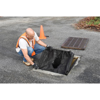 Bac de r&eacute;tention carr&eacute; Ultra-Drain Guard avec orifice de trop-plein, Huile & s&eacute;diments, 16" - 28" lo x 20" - 36" la Meunier Outillage Industriel