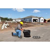 Bac de r&eacute;tention rond Ultra-Drain Guard avec orifice de trop-plein, Huile & s&eacute;diments, 22" - 25" lo x 22" - 25" la Meunier Outillage Industriel