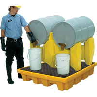 Syst&egrave;me de confinement Ultra-Drum sans drain pour 2 barils, 53" lo x 53" la x 44,8" ha, 1500 gal. US Capacit&eacute; Meunier Outillage Industriel