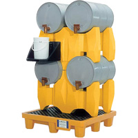 Syst&egrave;me de confinement Ultra-Drum sans drain pour 4 barils, 53" lo x 53" la x 77,8" ha, 3000 gal. US Capacit&eacute; Meunier Outillage Industriel