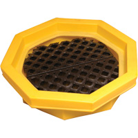 Ultra-Drum Tray avec grille, 32" lo x 32" la x 8,1" h, Cap. de d&eacute;versement 21,1 gal. US Meunier Outillage Industriel