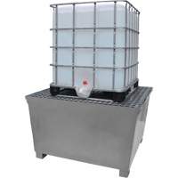 Ultra-IBC Spill Pallet en acier, Capacit&eacute; de d&eacute;versement 370 gal. US, 57,6" x 34,7" x 56,9" Meunier Outillage Industriel