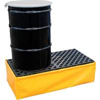 Ultra-Spill Pallet flexible, 2 barils, Capacit&eacute; de d&eacute;versement 66 gal. US, 48" x 24" x 14" Meunier Outillage Industriel