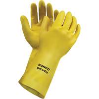 Gants r&eacute;utilisables Dura-Fit , Taille Petit/7, 12" lo, Latex, Doublure en Ouat&eacute;e, 20 mils Meunier Outillage Industriel