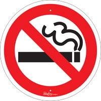 No Smoking CSA Standard Safety Sign, 12" x 12", Aluminum, Pictogram Meunier Outillage Industriel
