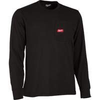 Gridiron™ Long-Sleeved Pocket-T-Shirt, Men's, Small, Black SHG901 | Meunier Outillage Industriel