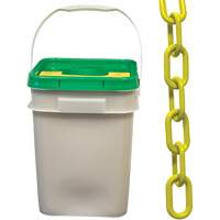 Heavy-Duty Plastic Safety Chain, Yellow Meunier Outillage Industriel