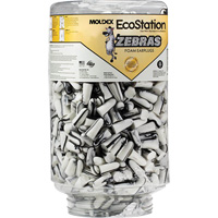 Zebras™ Disposable Earplugs Refill for EcoStation<sup>®</sup>  Earplug Dispenser, Bulk - Canister SHH489 | Meunier Outillage Industriel