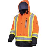 5407 Waterproof Insulated Heated Safety Jacket, Men's, Small, High-Visibility Orange Meunier Outillage Industriel