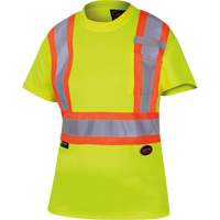 6949 T-shirt de s&eacute;curit&eacute; en il-de-perdrix pour femme, Polyester, T-petit, Jaune lime haute visibilit&eacute; Meunier Outillage Industriel