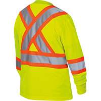 6969 Chandail de s&eacute;curit&eacute; &agrave; manches longues en il-de-perdrix pour femme, Polyester, T-petit, Jaune lime haute visibilit&eacute; Meunier Outillage Industriel