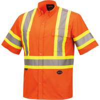 4442 Chandail &agrave; manches courtes de s&eacute;curit&eacute; ultra fraîche et ultra respirant, Coton, Petit, Orange haute visibilit&eacute; Meunier Outillage Industriel