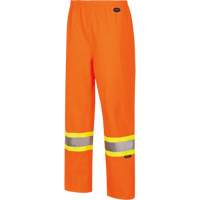 5627W Pantalon &agrave; bavette imperm&eacute;able pour femmes, Polyester/Polyur&eacute;thane, T-petit, Orange haute visibilit&eacute; Meunier Outillage Industriel
