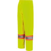 5629W Pantalon &agrave; bavette imperm&eacute;able pour femmes, Polyester/Polyur&eacute;thane, T-petit, Jaune lime haute visibilit&eacute; Meunier Outillage Industriel