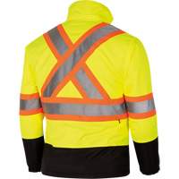 5771 Manteau de s&eacute;curit&eacute; imperm&eacute;able r&eacute;versible, Polyester/Polyur&eacute;thane, Jaune lime haute visibilit&eacute;, Petit Meunier Outillage Industriel
