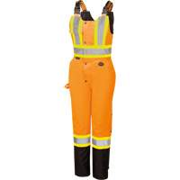 5040BBW Combinaison de s&eacute;curit&eacute; imperm&eacute;able haute visibilit&eacute; pour femmes, Polyester, T-petit, Noir/Orange haute visibilit&eacute; Meunier Outillage Industriel