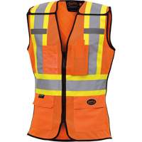 486 Veste de s&eacute;curit&eacute; d&eacute;tachable haute visibilit&eacute;, Orange haute visibilit&eacute;, T-petit, Polyester Meunier Outillage Industriel