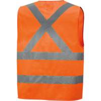 High-Visibility Tricot Safety Vest, High Visibility Orange, Small, Polyester, CSA Z96 Class 2 - Level 2 SHI011 | Meunier Outillage Industriel