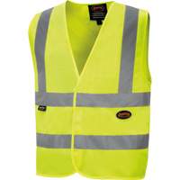 High-Visibility Tricot Safety Vest, High Visibility Lime-Yellow, Small, Polyester, CSA Z96 Class 2 - Level 2 SHI019 | Meunier Outillage Industriel