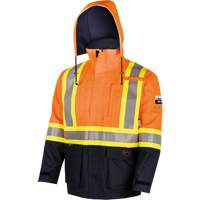 4484 Defender&reg; FR/Arc/Antistatic Trilaminate Safety Jacket, Small, Black/High Visibility Orange, 11 cal/cm² Meunier Outillage Industriel