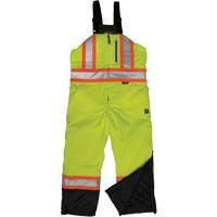 Ripstop Insulated Safety Bib Overall, Polyester, X-Small, High Visibility Lime-Yellow Meunier Outillage Industriel